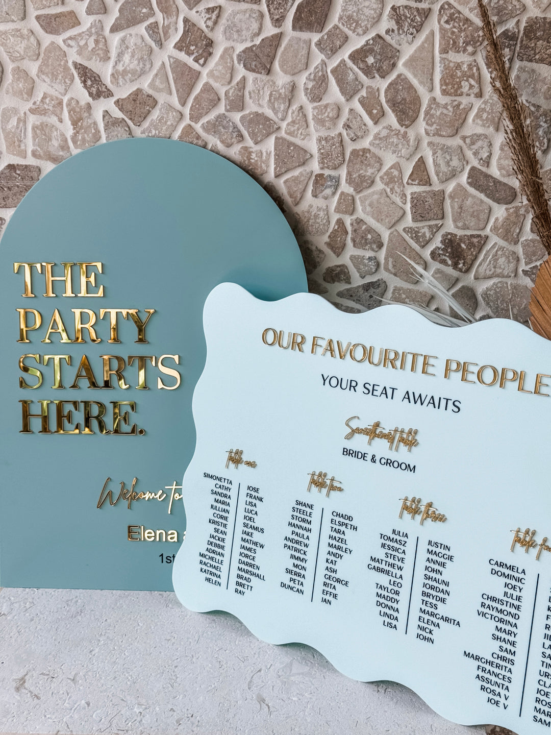 Wavy Wedding Sign Bundle