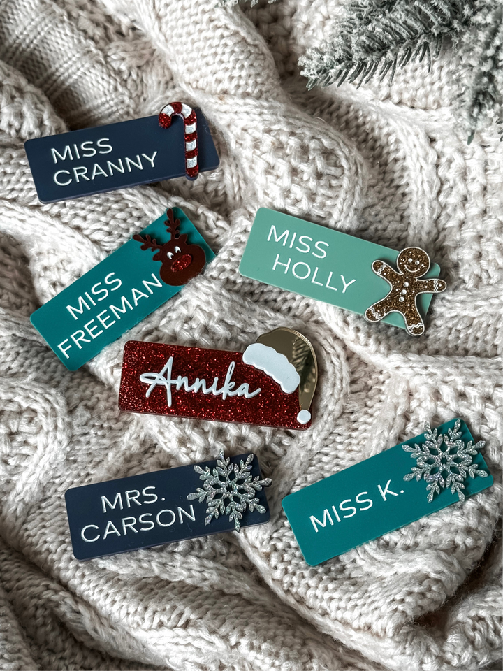 Christmas Name Badge