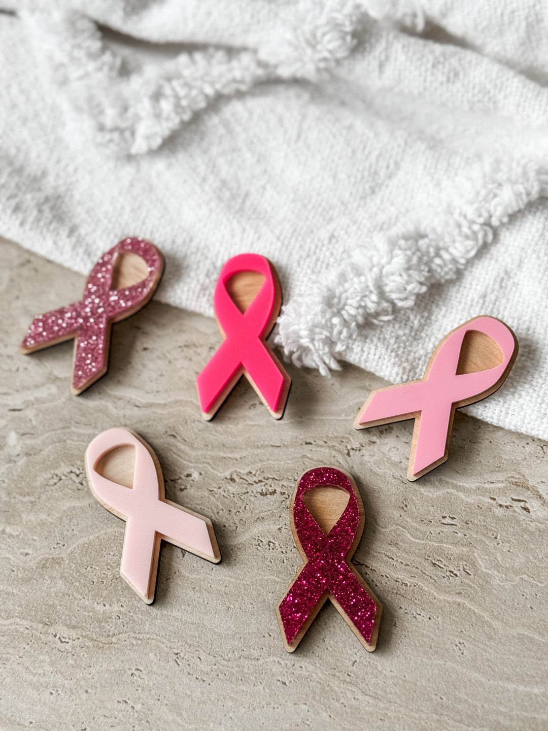 Pink Ribbon Fridge Magnet