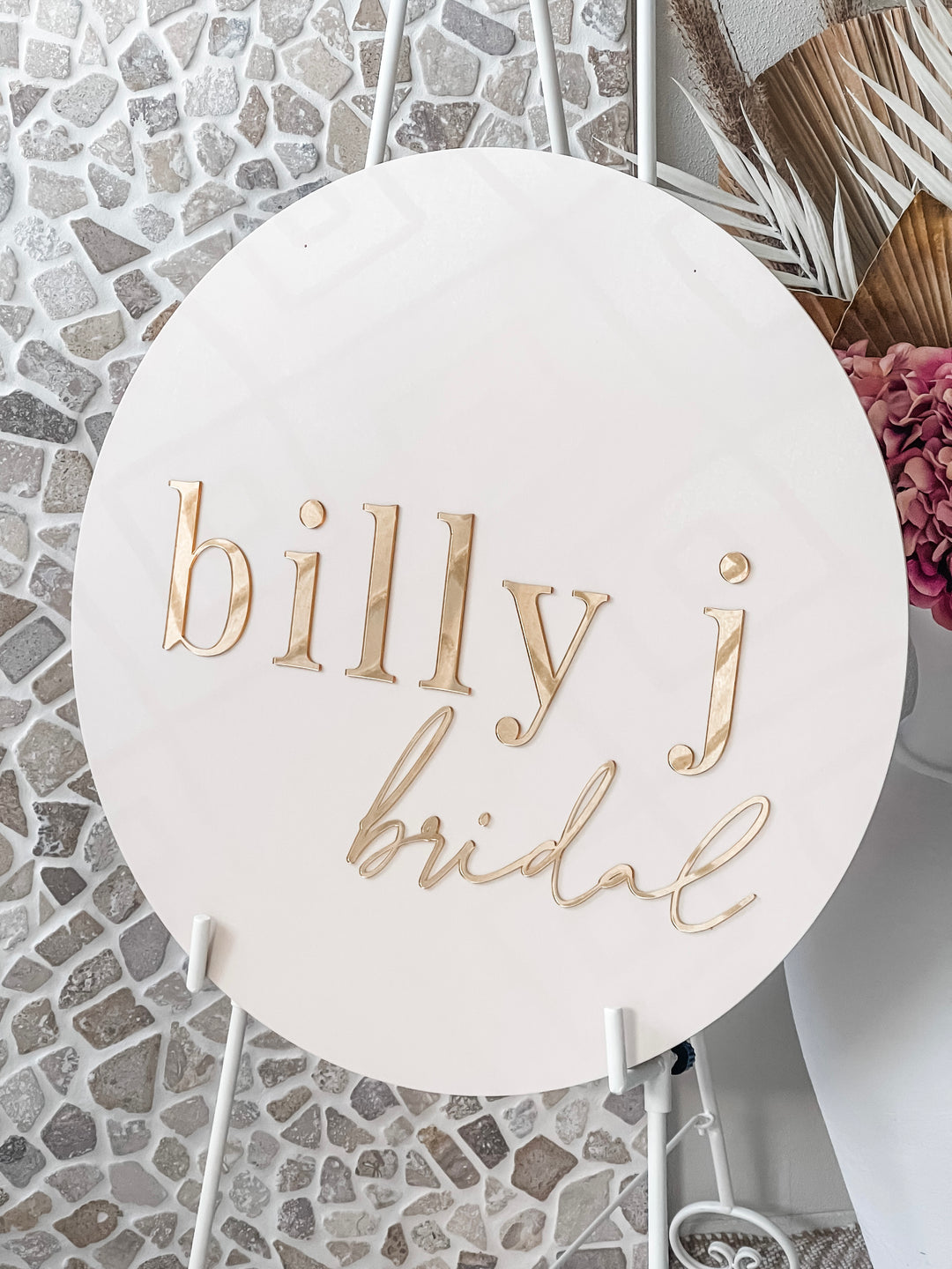 Round Acrylic Logo Sign