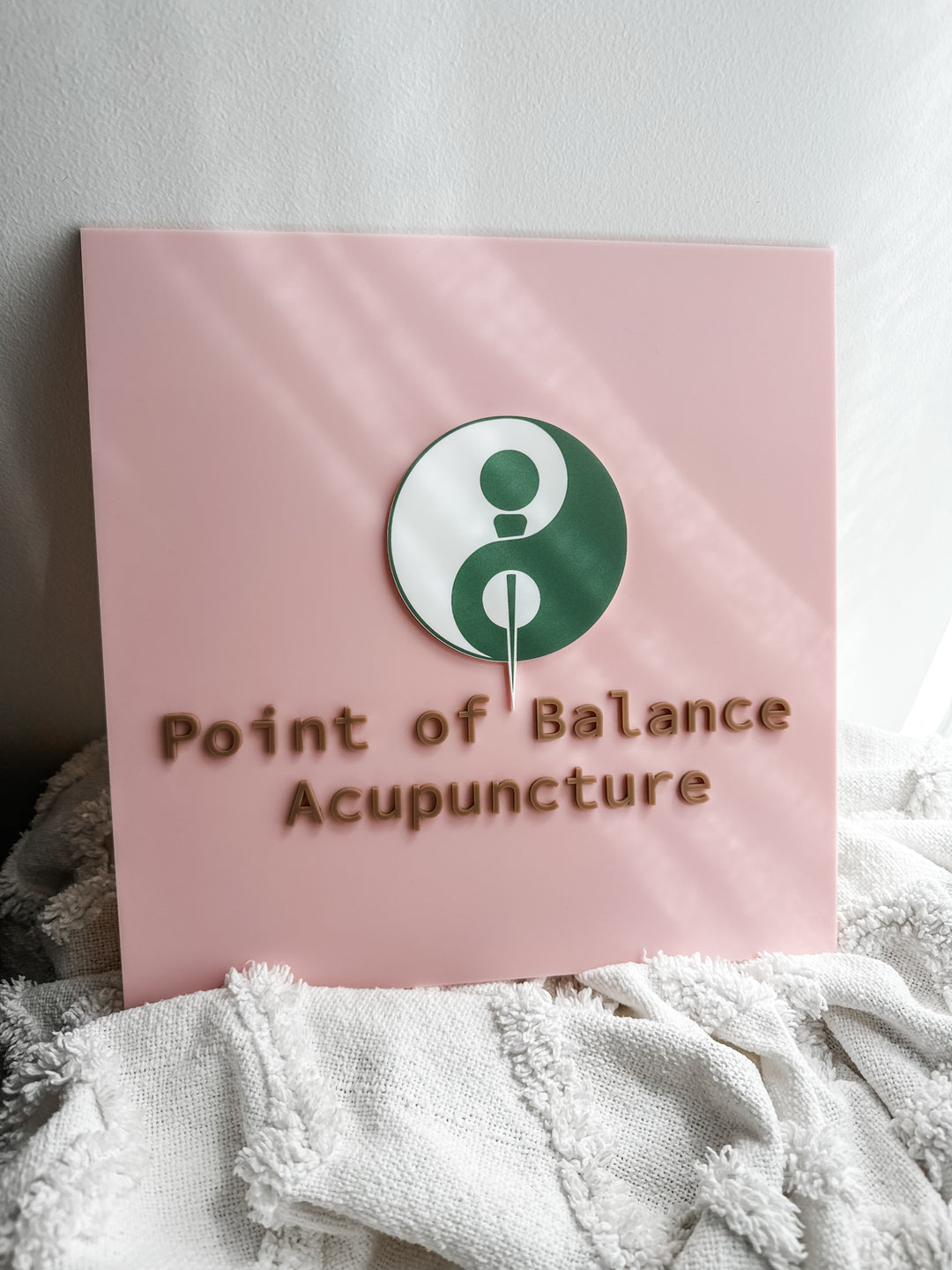 Square Acrylic Logo Sign