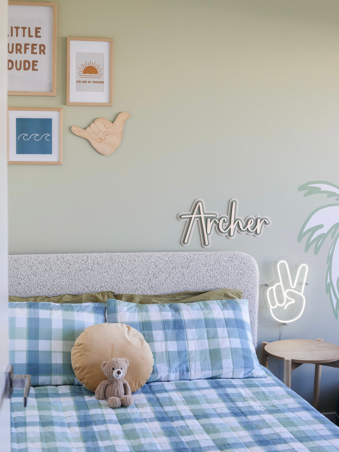 Triple layered name plaque - Style one