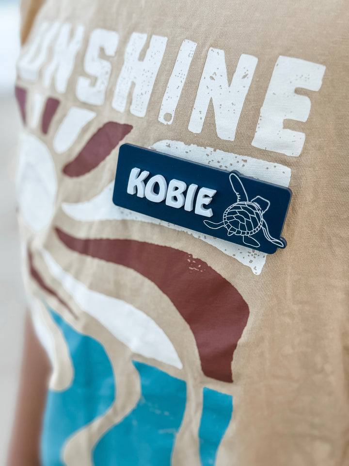 Name Badge with Turtle