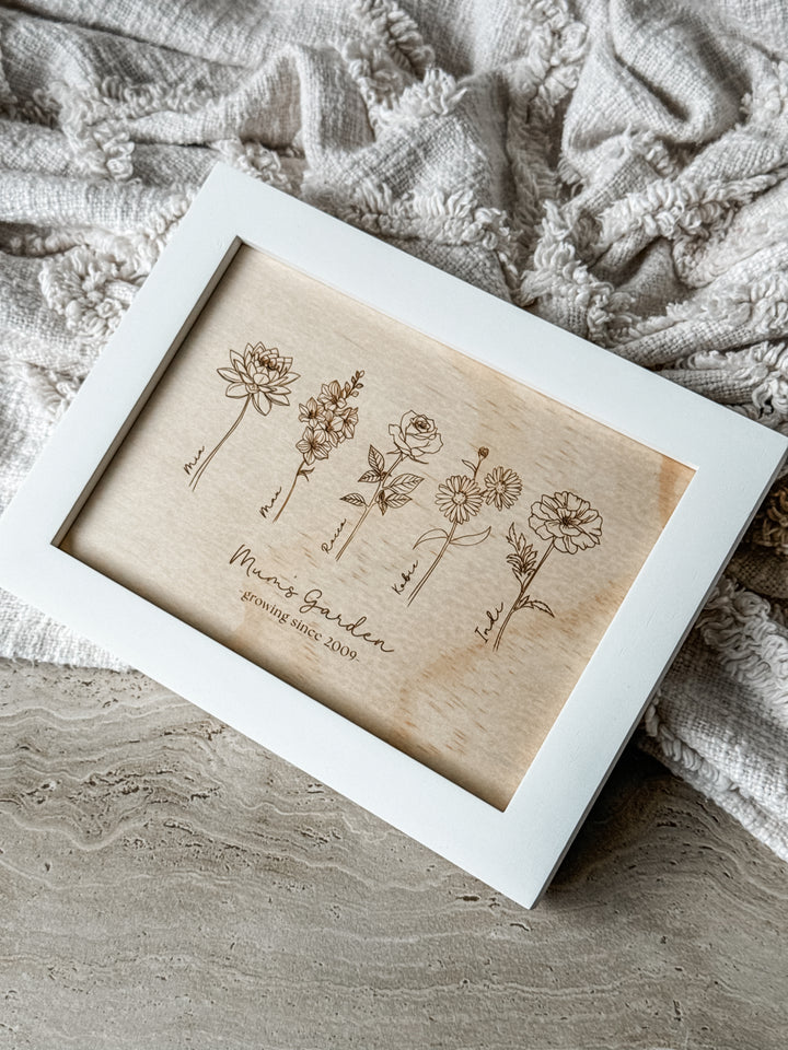 Birth Month Flower Frame