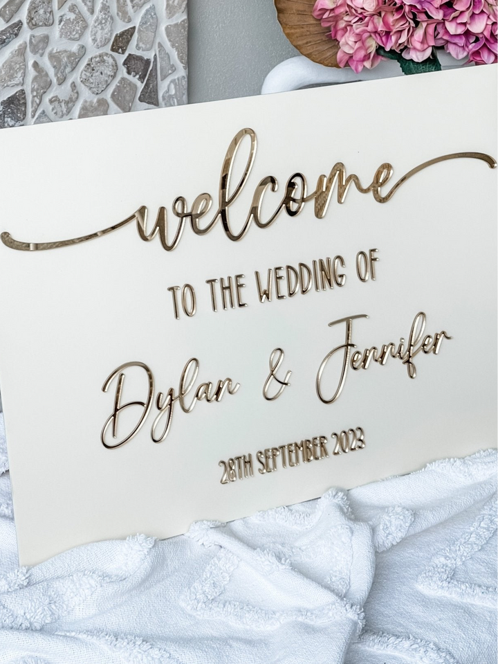 Acrylic Welcome Sign - Rectangle