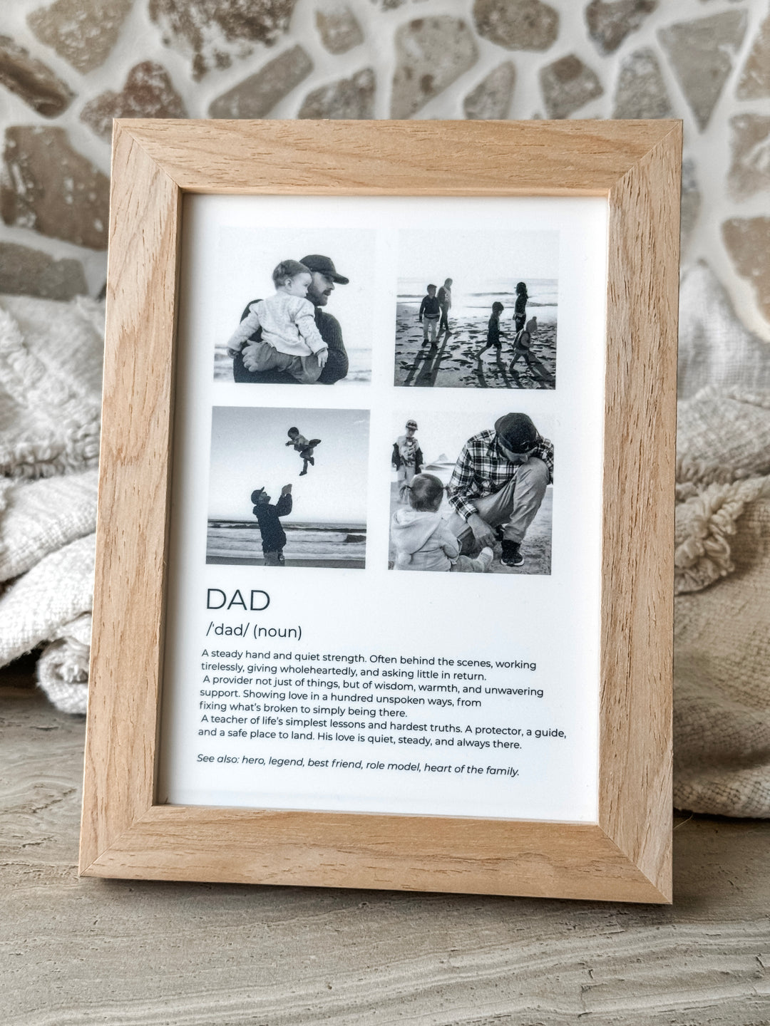 Dad Definition Collage Photo Frame 5x7