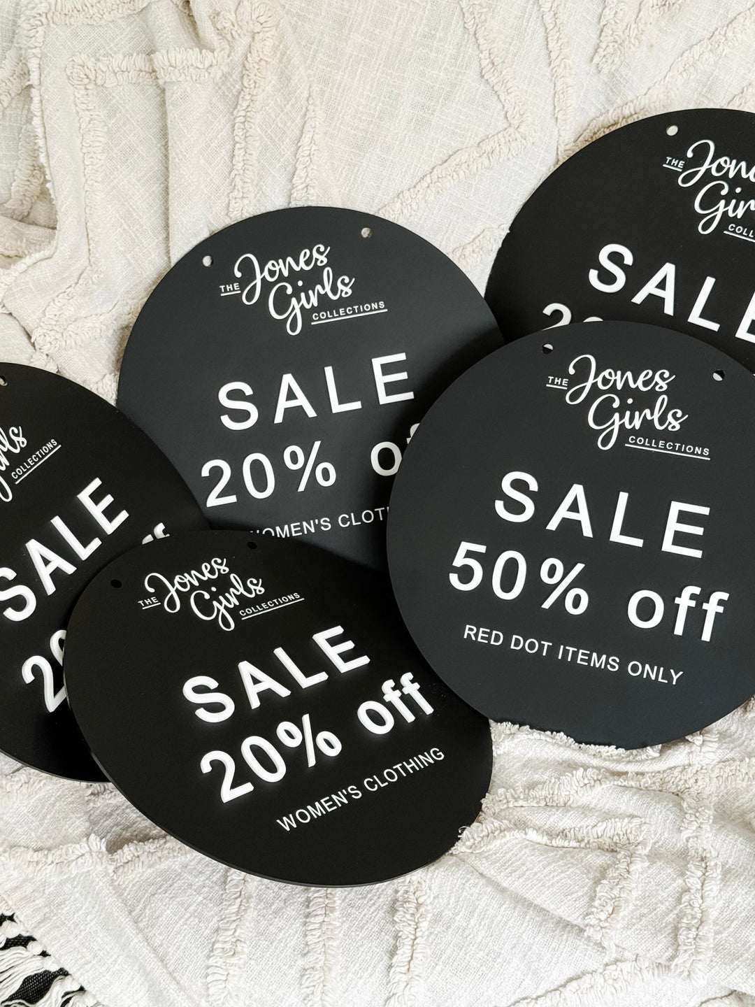 Acrylic Sale Signs