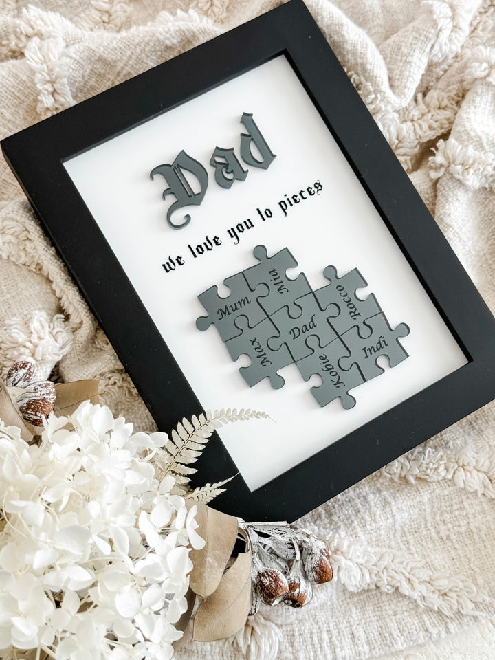 We Love You To Pieces - Puzzle Frame