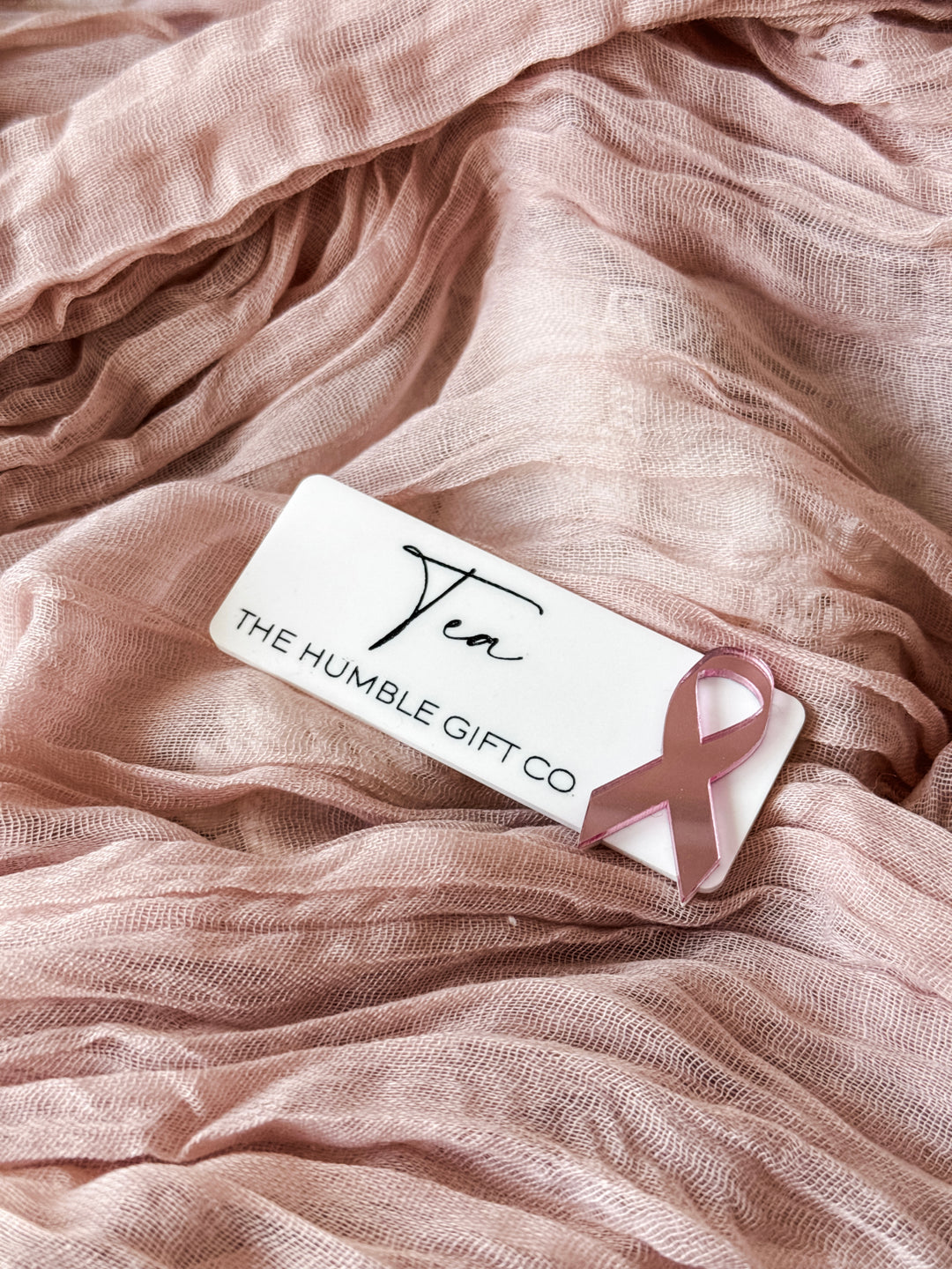 Awareness Ribbon Name Badge - Super Thin Script