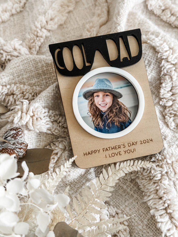 Cool Dad Fridge Magnet Photo Frame
