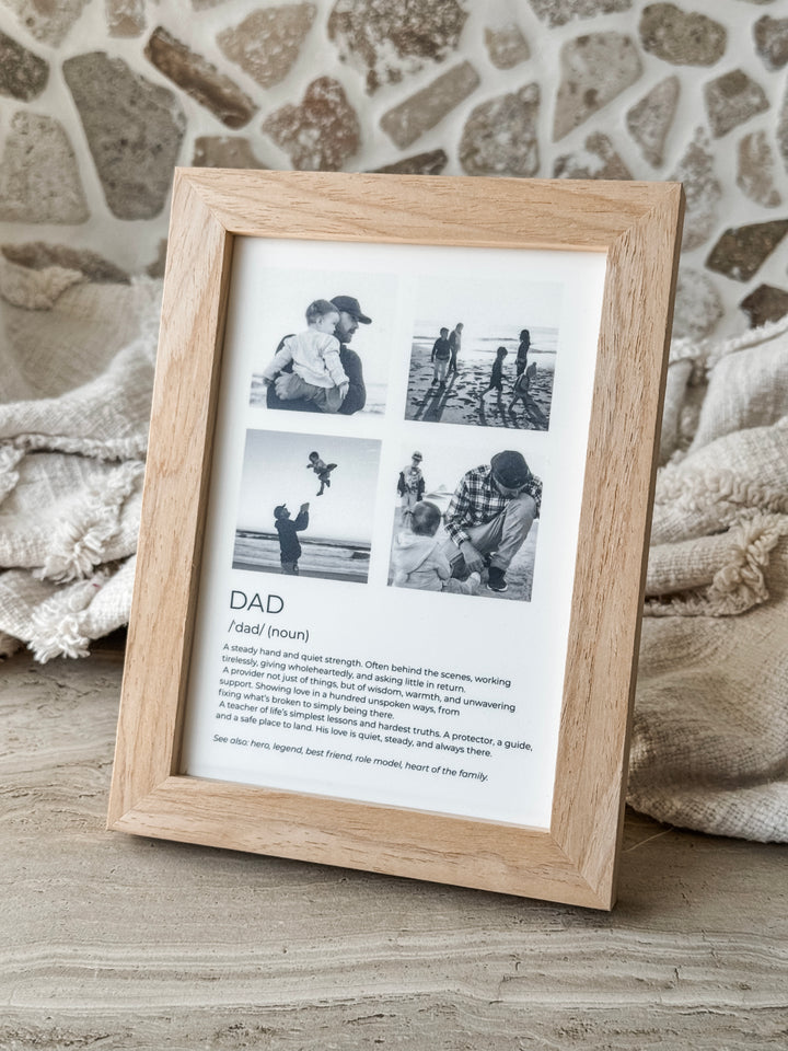 Dad Definition Collage Photo Frame 5x7