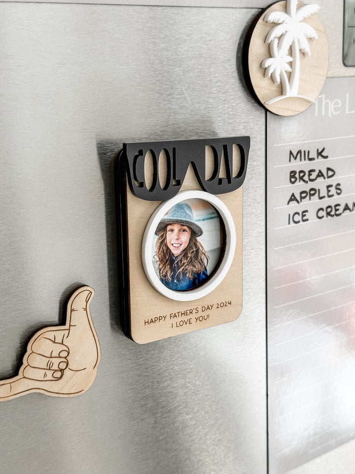 Cool Dad Fridge Magnet Photo Frame