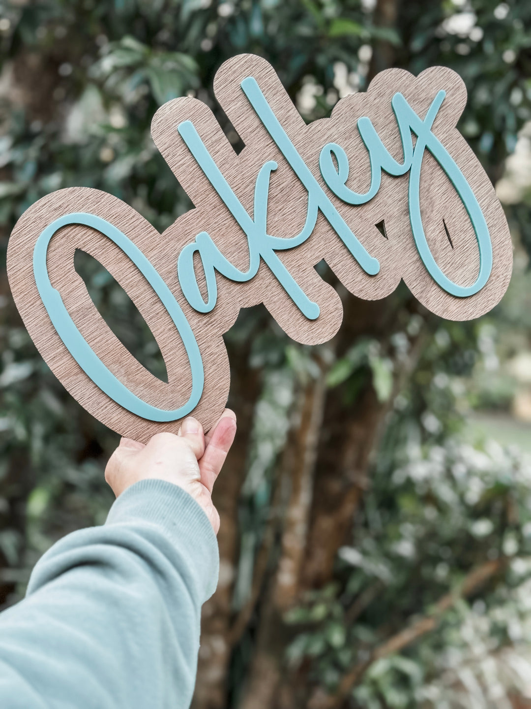 Layered Name Sign - Wood and Acrylic