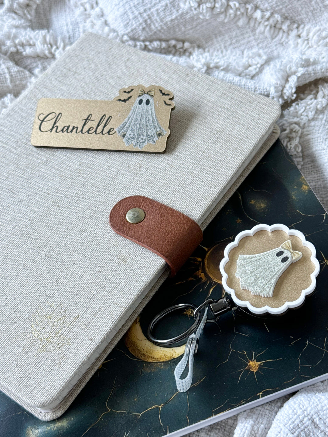 Ghost Name Badge and Reel Combo