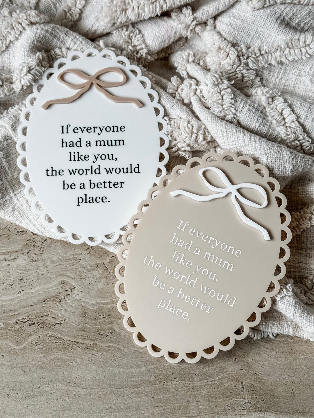 Acrylic Vintage-styled Mother’s Day Plaque With Quote