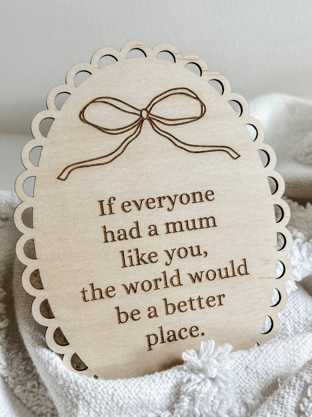 Wooden Vintage-styled Mother’s Day Plaque With Quote