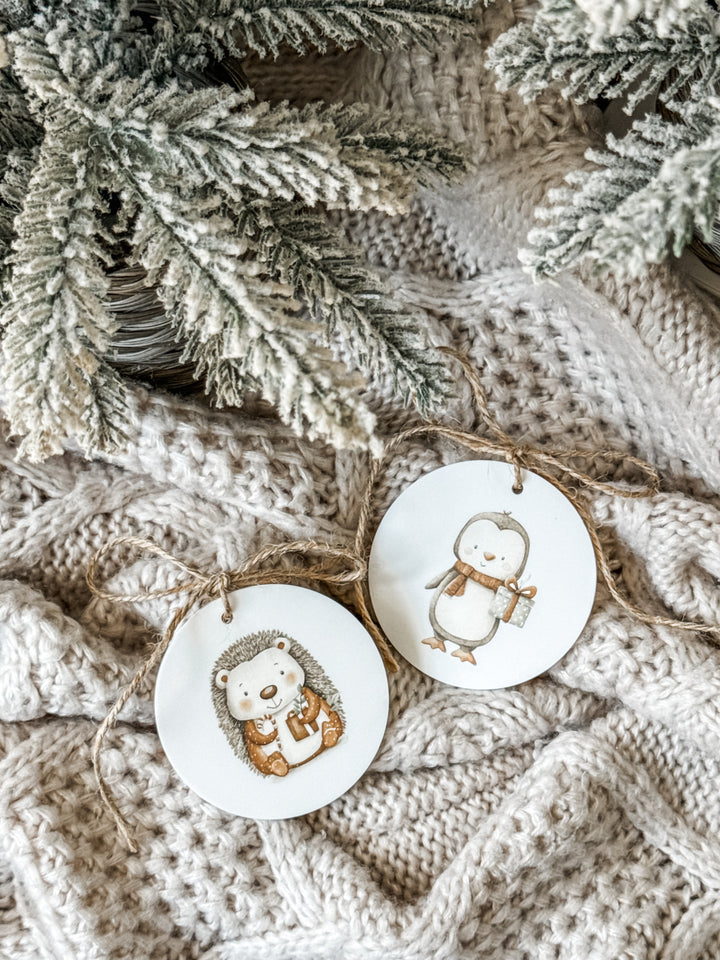 Retro UV Printed Christmas Ornament
