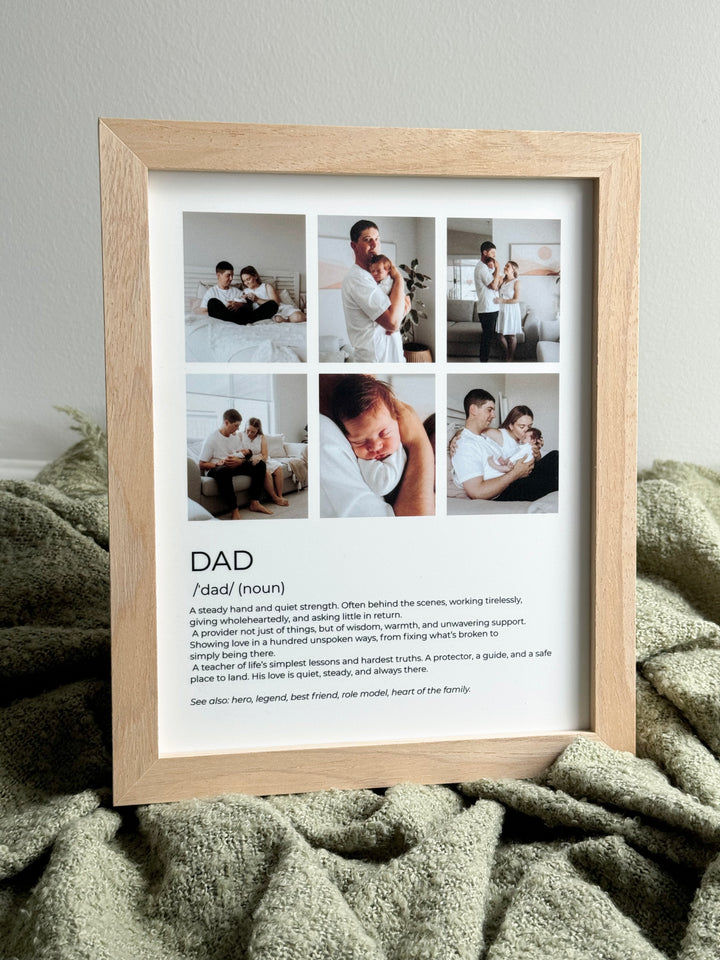 Dad Definition Collage Photo Frame 8x10