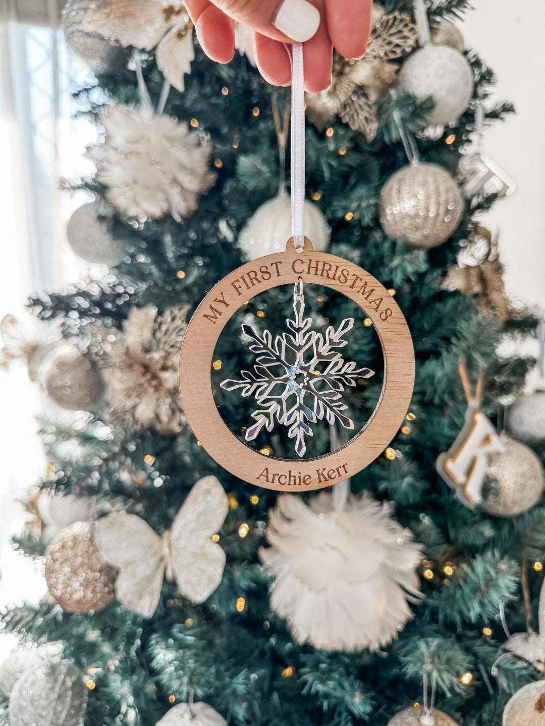 My First Christmas - Snowflake option one