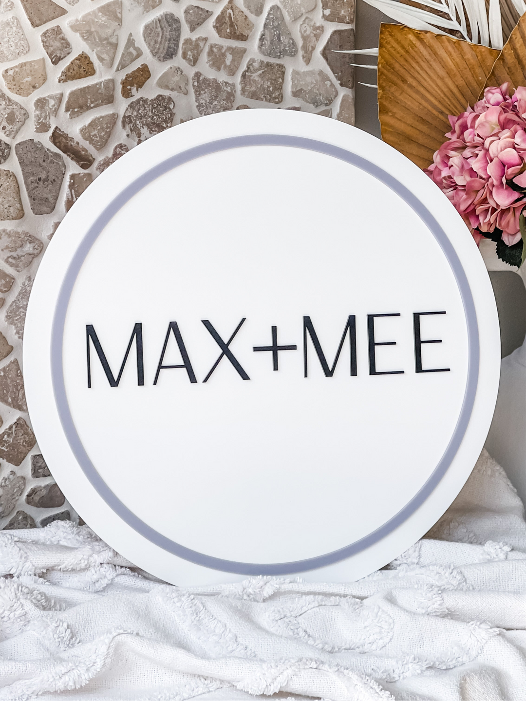 Round Acrylic Logo Sign