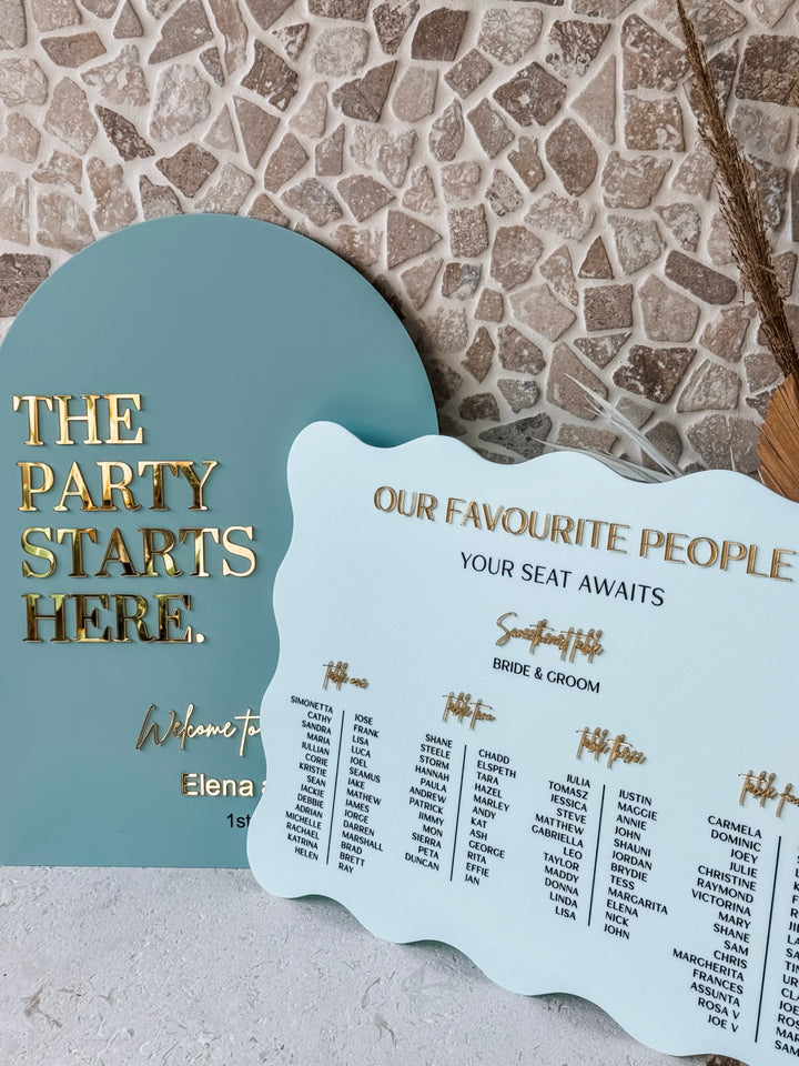 Wavy Wedding Sign Bundle