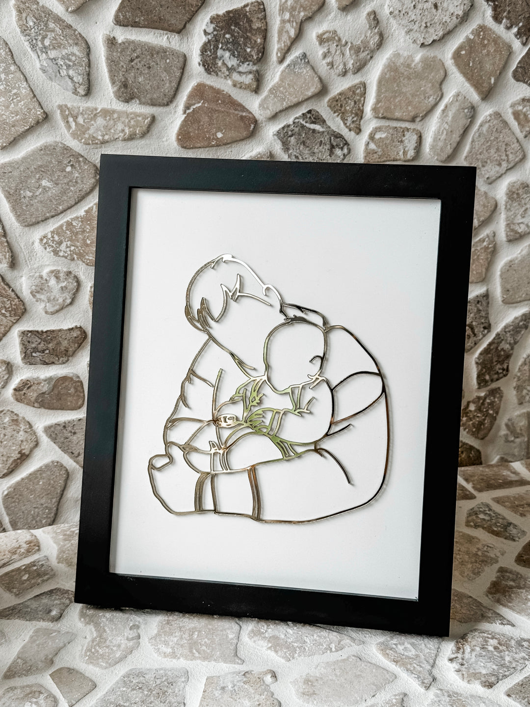 Framed Layered Line Art