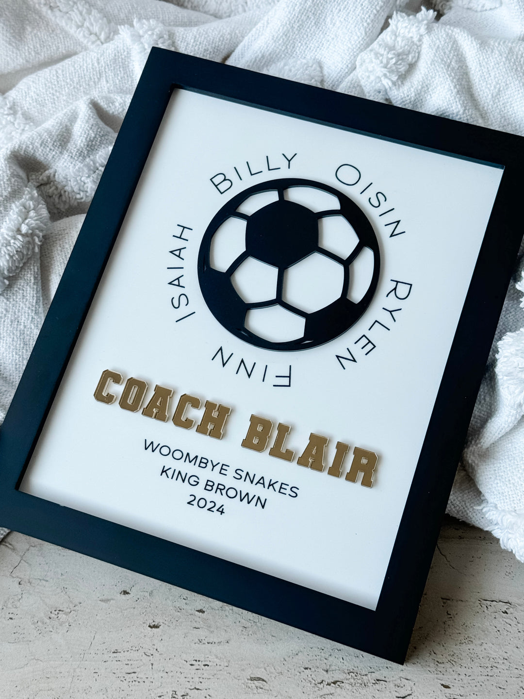 Personalised Coaches Gift Frame