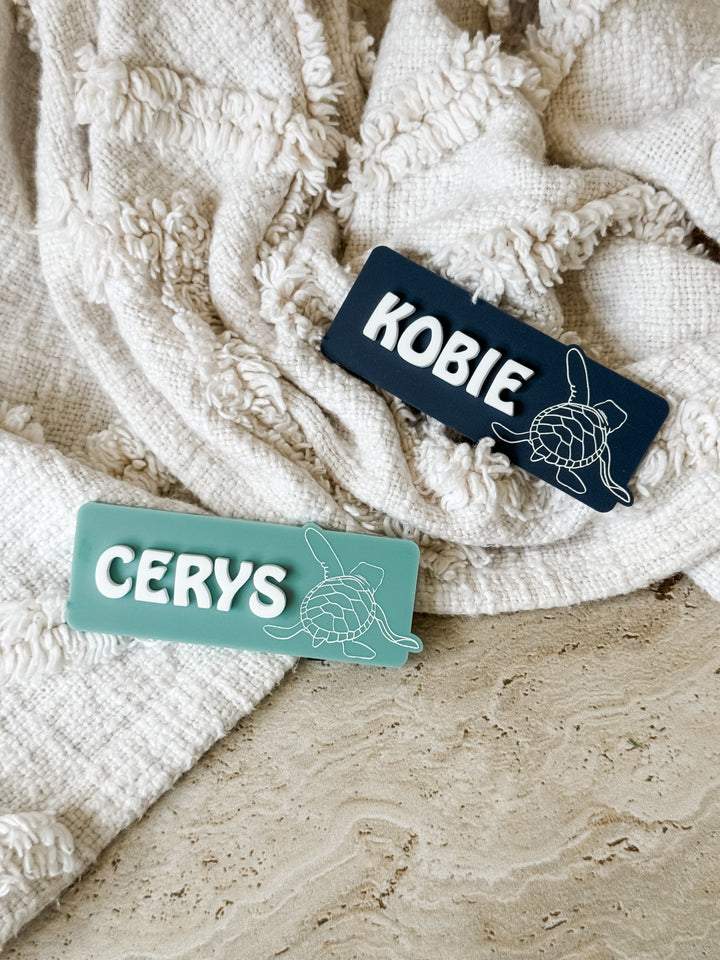 Name Badge with Turtle