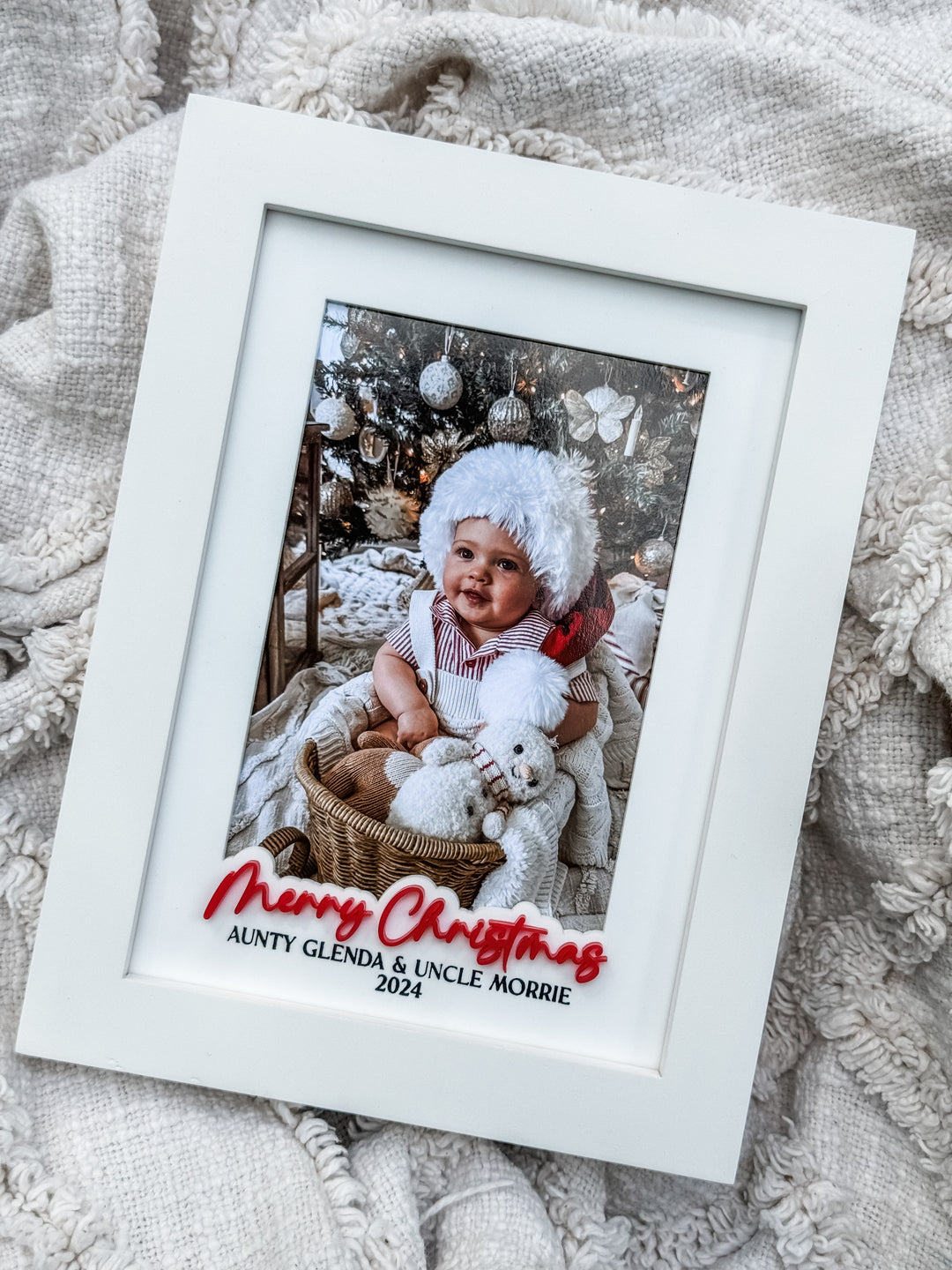 Photo Frame with Layered Text - Merry Christmas