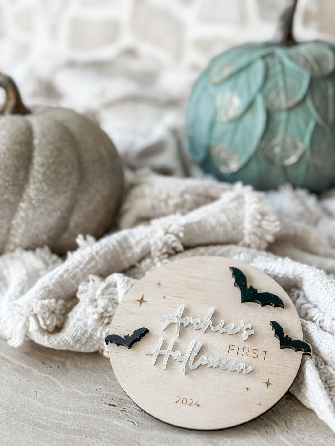 Personalised First Halloween Disc