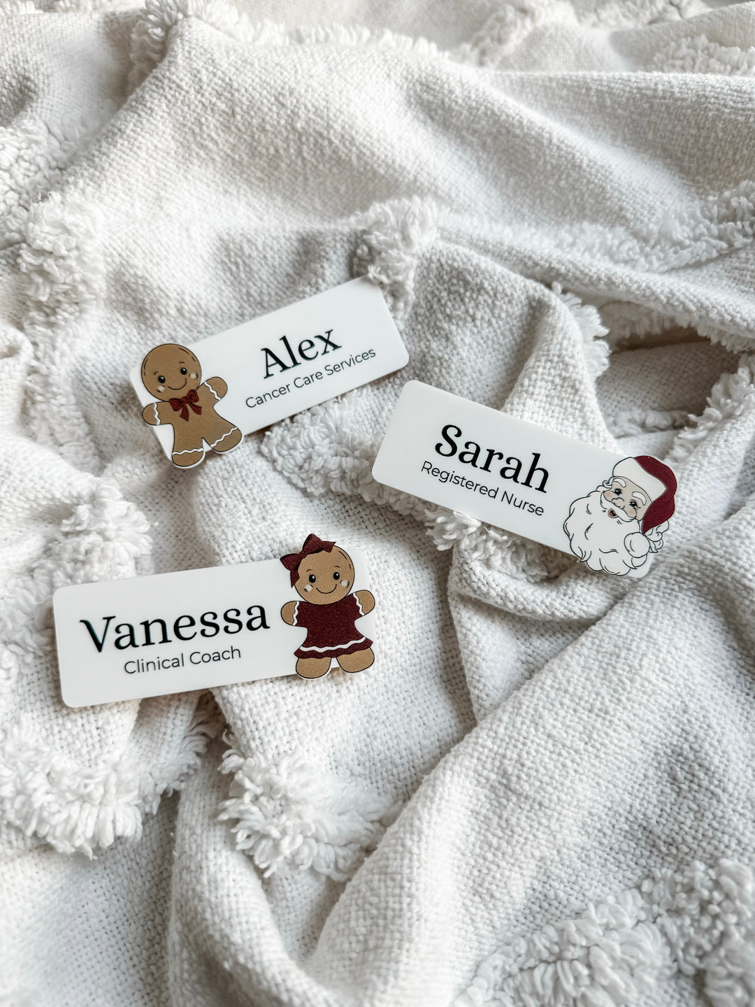 Christmas Image UV Print Name Badge
