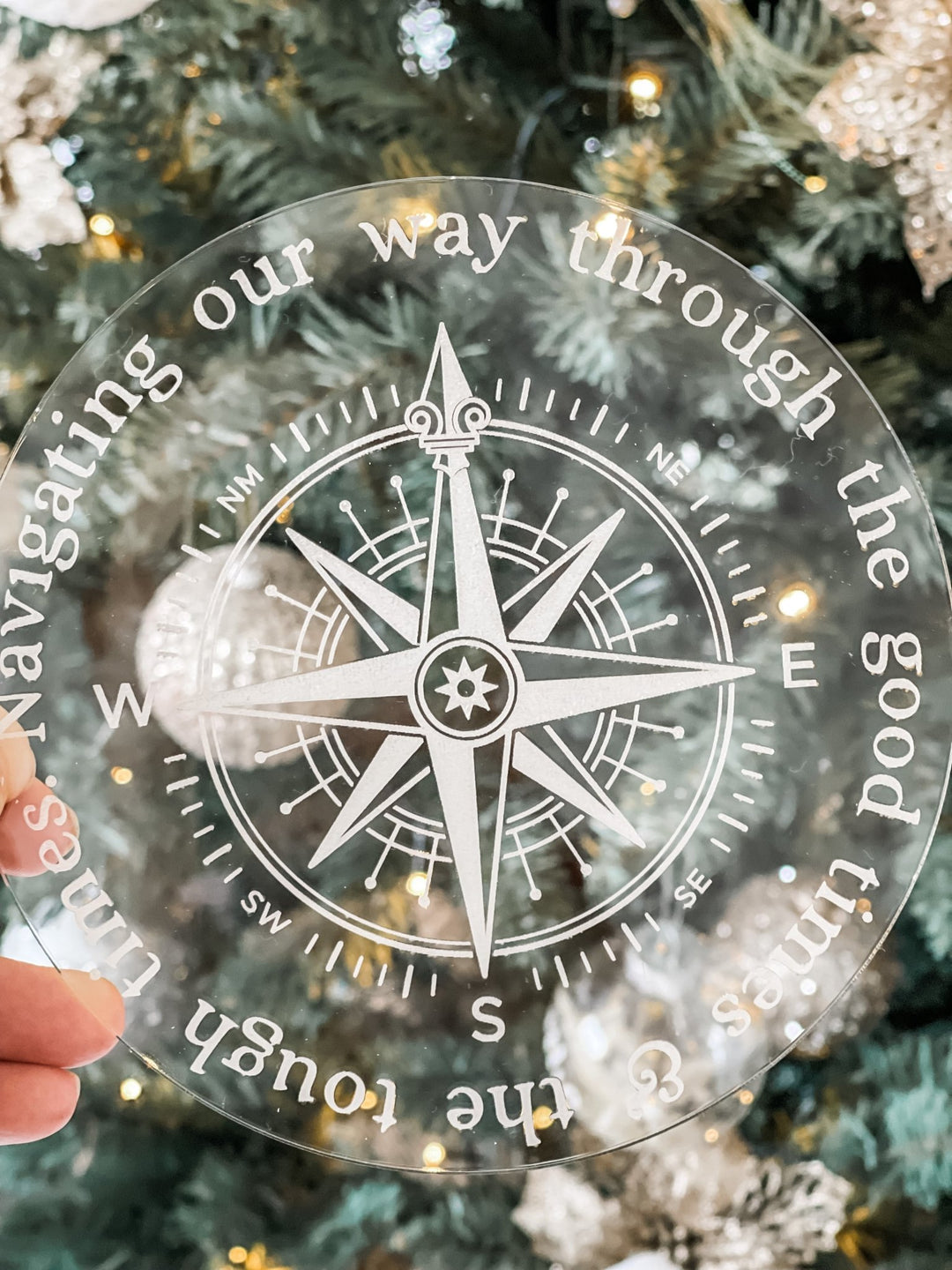 Acrylic Compass Decor - The Humble Gift Co.