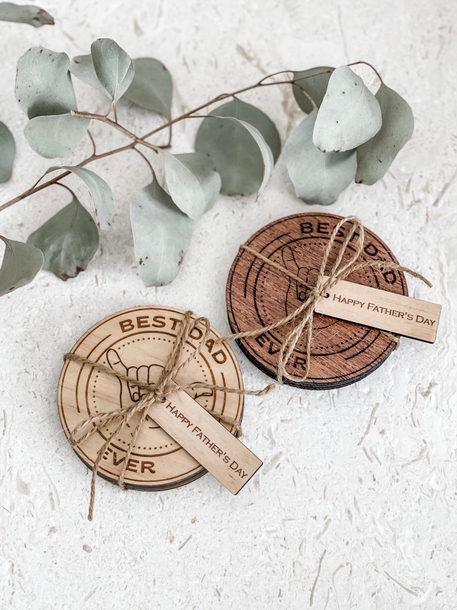 Best Dad Ever Coasters - The Humble Gift Co.