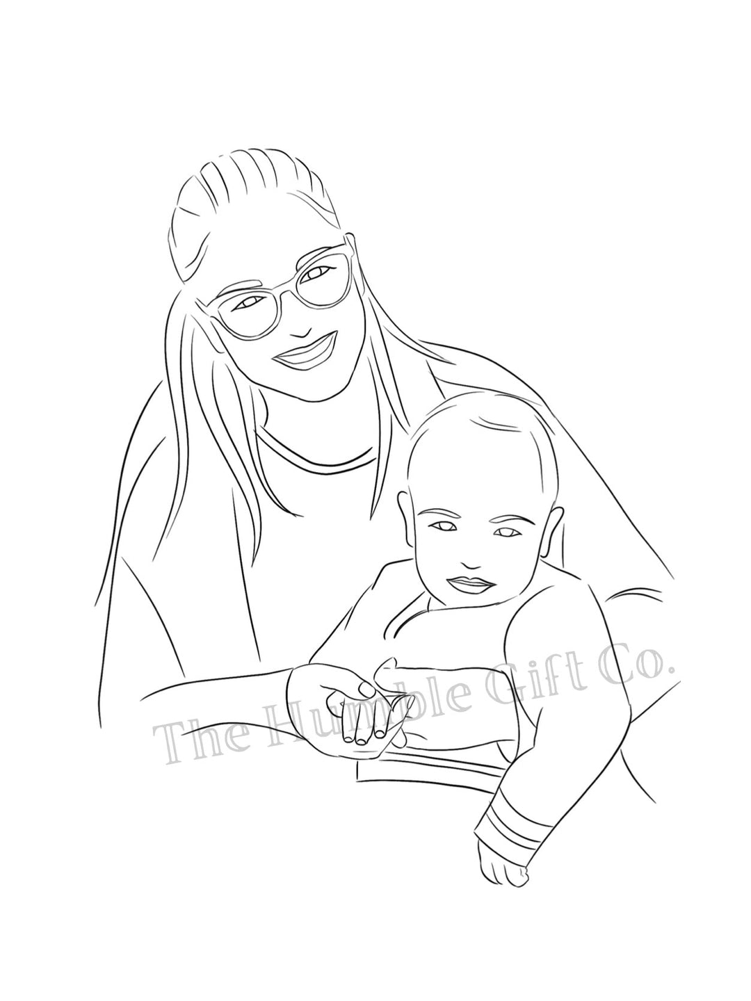 Framed Line Art - The Humble Gift Co.