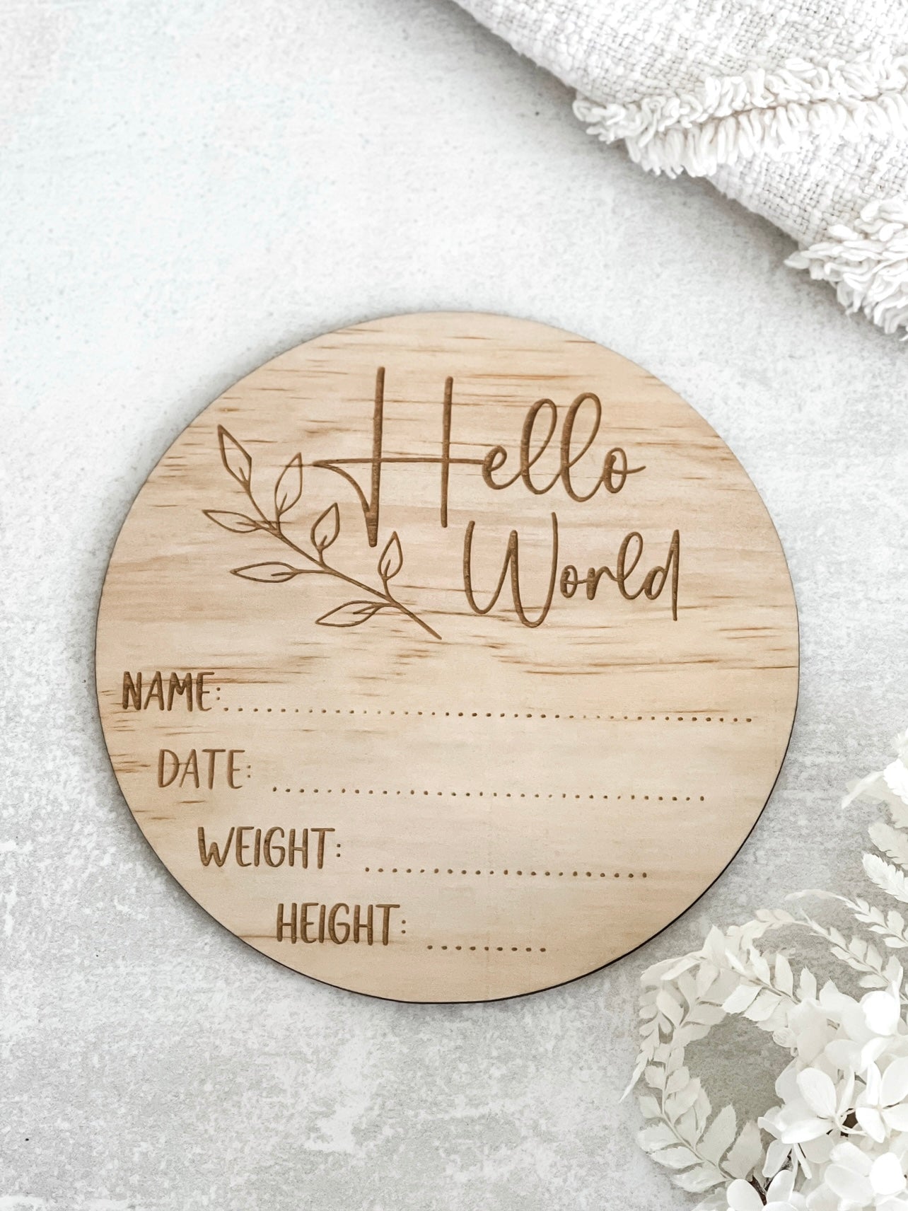 Hello World - Announcement plaque - The Humble Gift Co.
