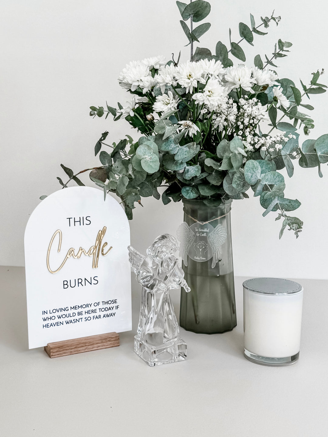 This Candle Burns Sign