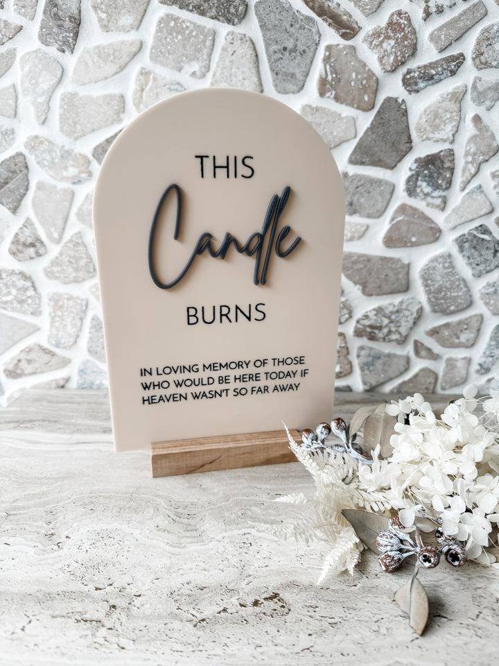 Acrylic Arch Memorial Sign