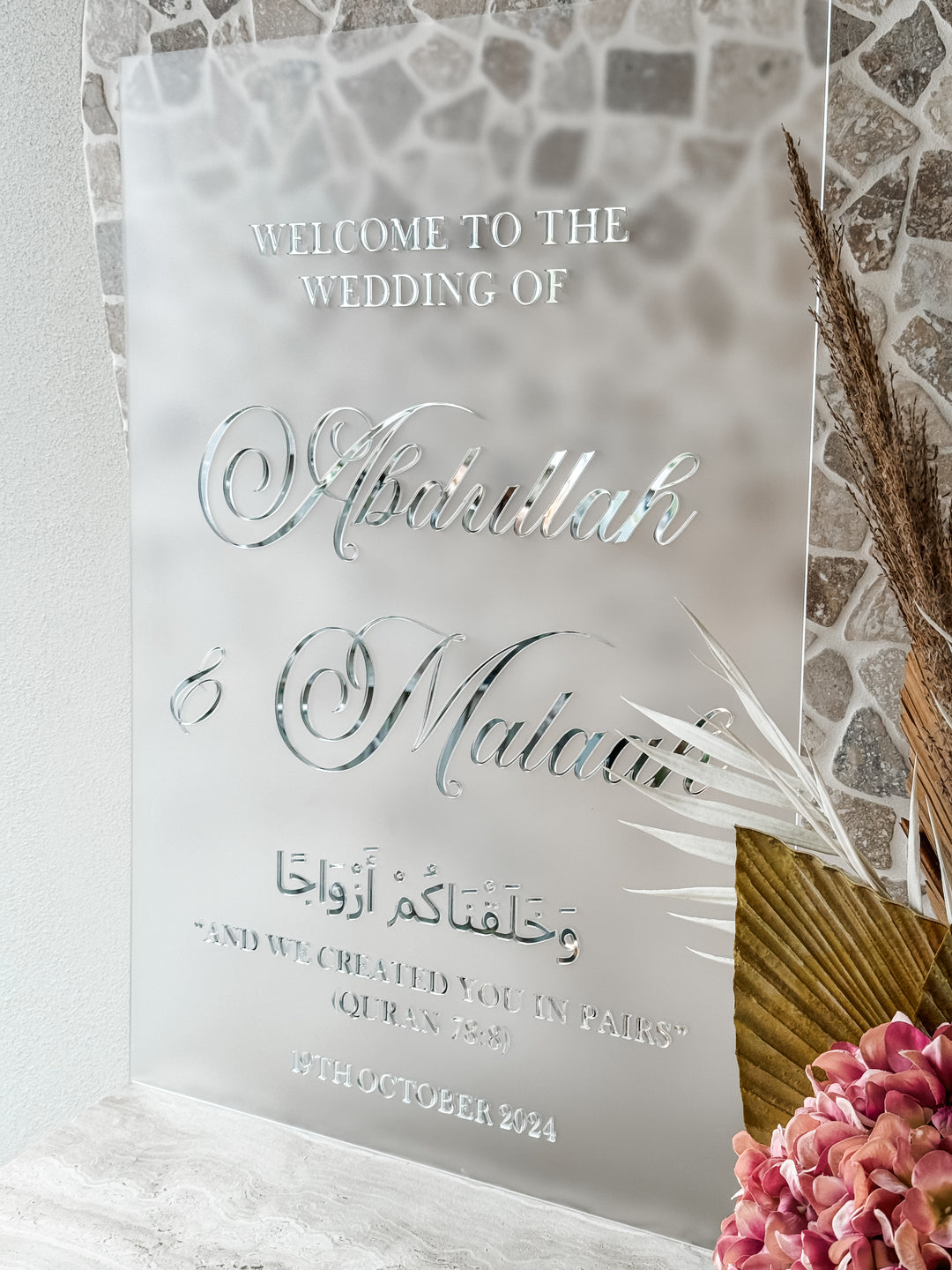 Elegant Wedding Welcome Sign