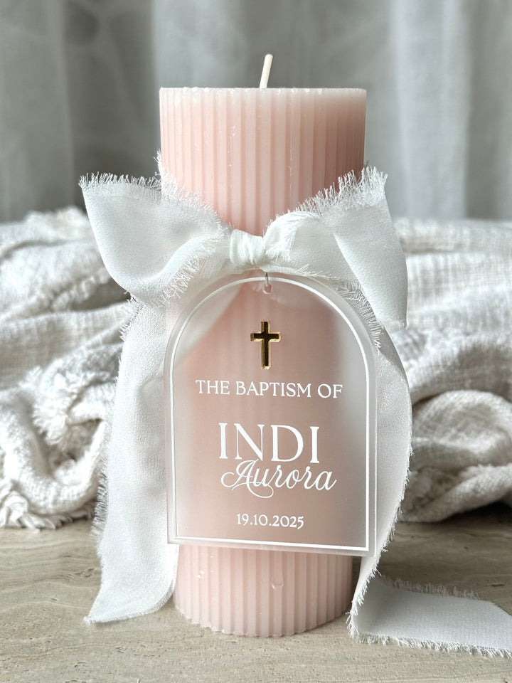 Baptism Candle Tag - Style 1