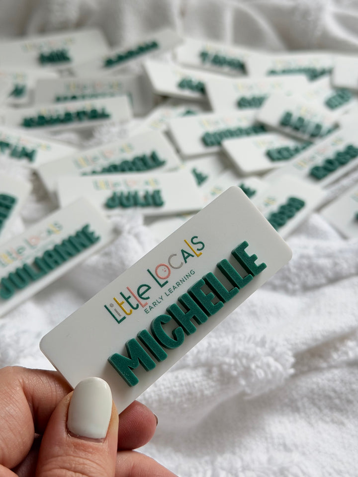 UV Printed Logo Name Badge