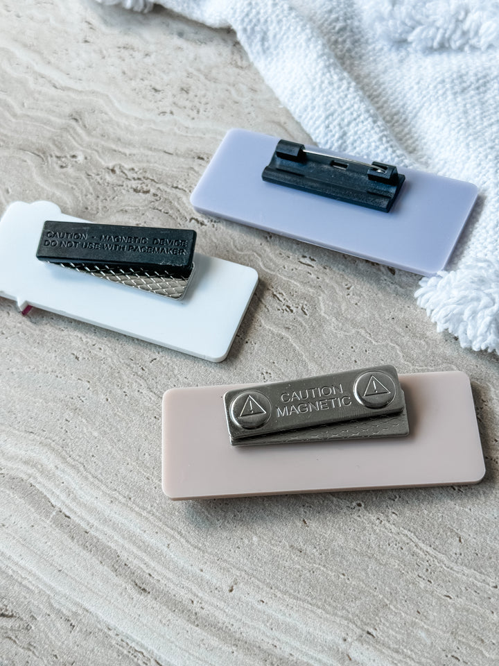 UV-Printed Reusable Name Badge