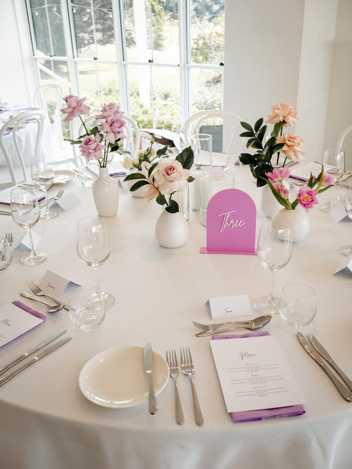 Acrylic Arch Table Numbers