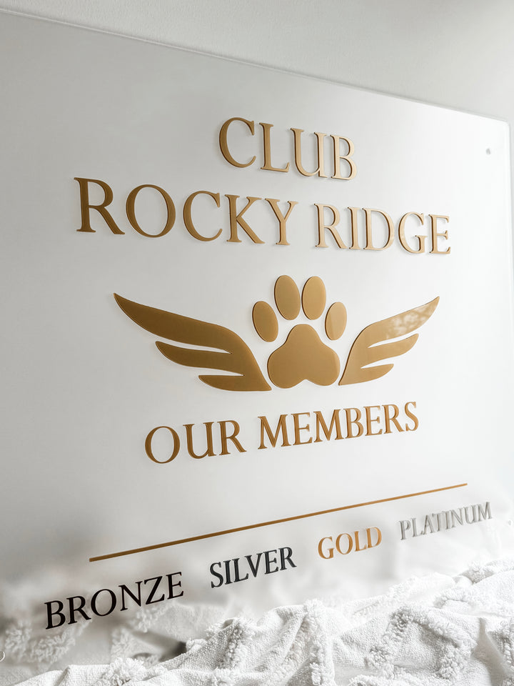 Rectangle Acrylic Logo Sign