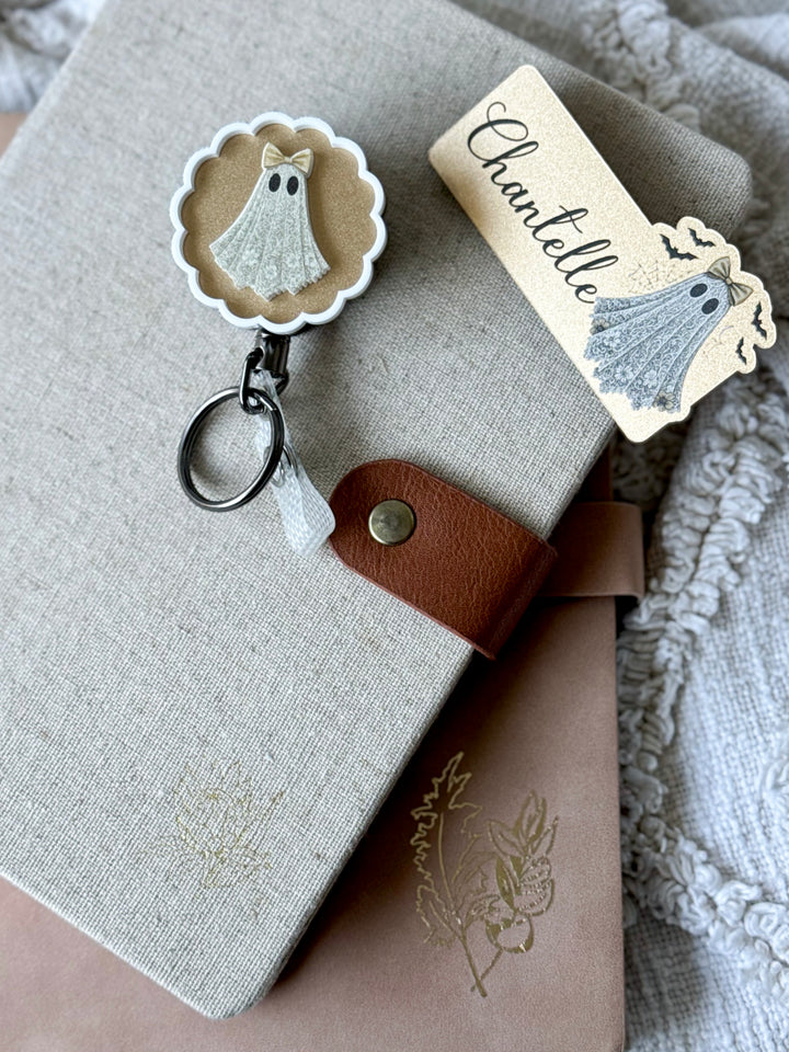 Ghost Name Badge and Reel Combo