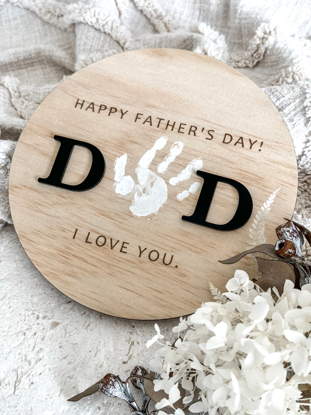 DAD Hand Print Plaque