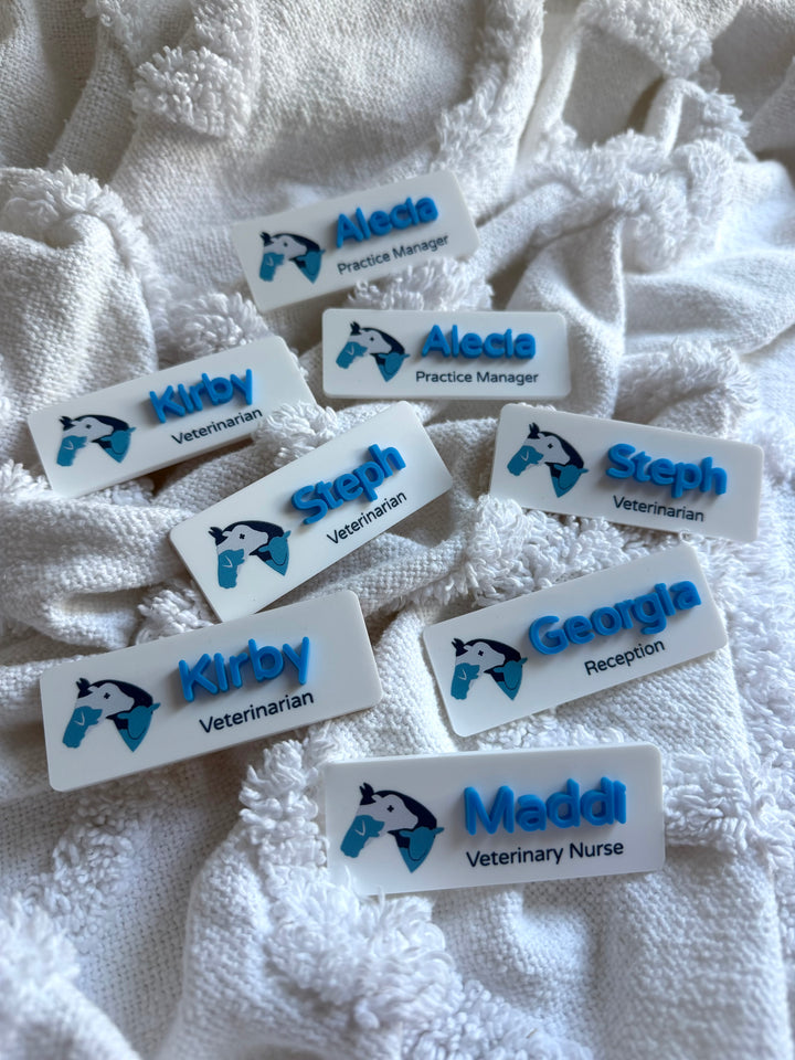 UV Printed Logo Name Badge