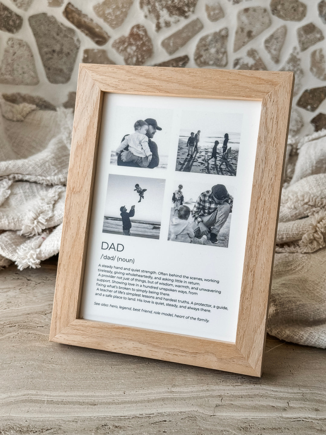 Dad Definition Collage Photo Frame 5x7