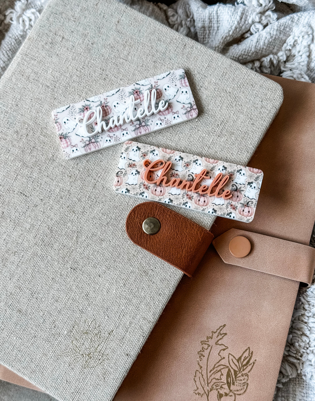 Ghost Print Name Badge
