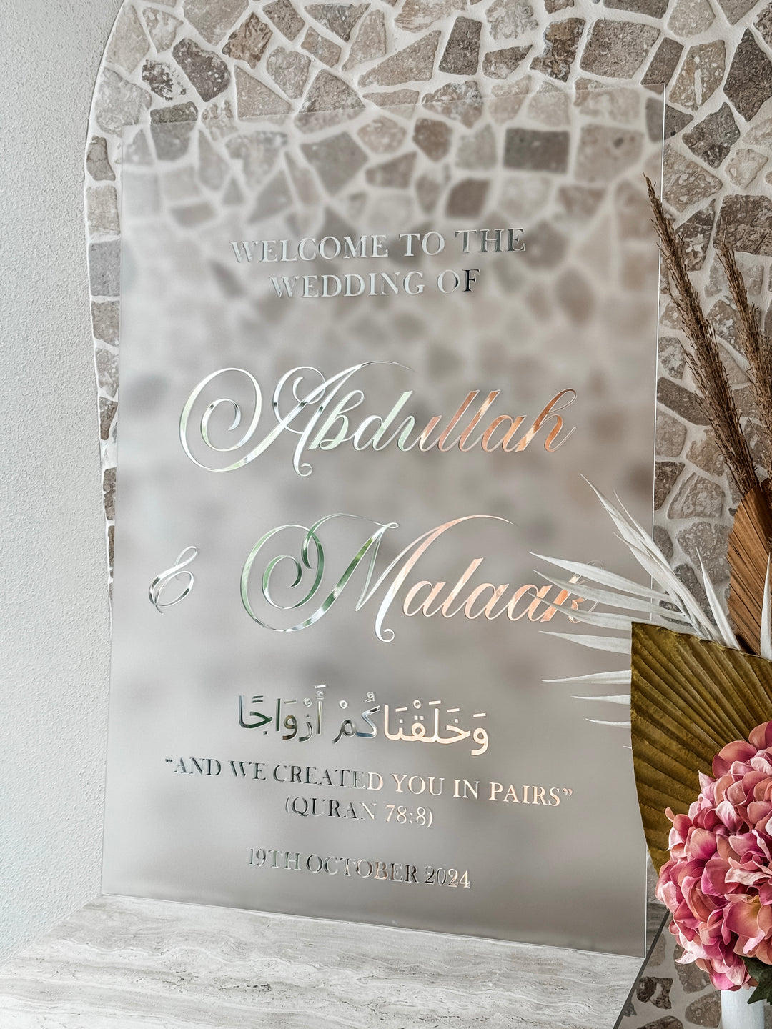 Elegant Wedding Welcome Sign