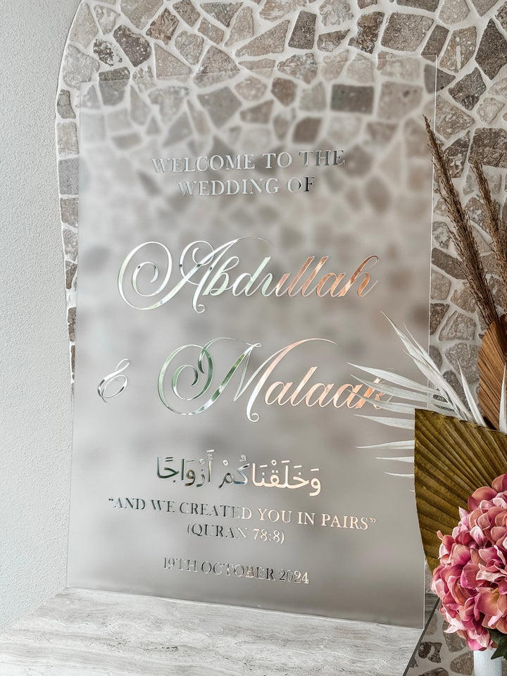 Elegant Wedding Welcome Sign